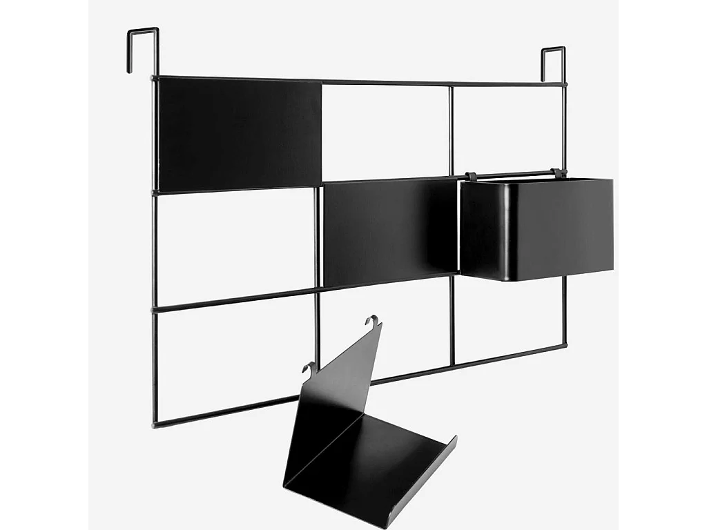 Habitat - Tableau magnétique en métal - Noir - Acacia