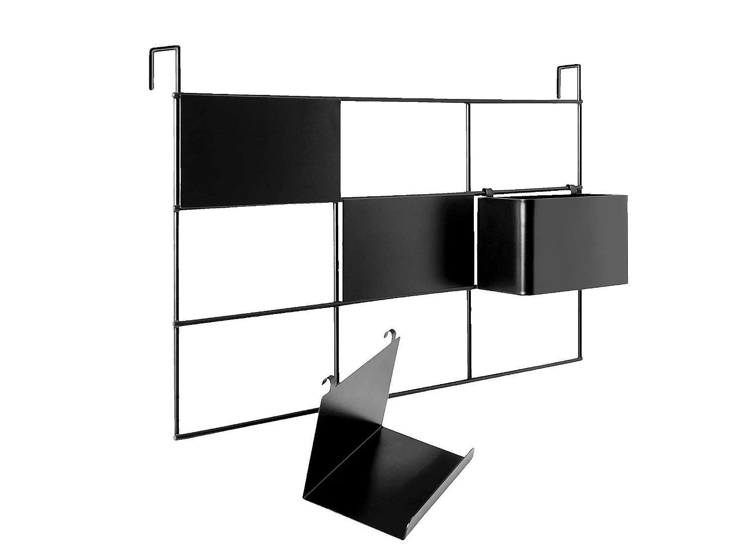Habitat - Tableau magnétique en métal - Noir - Acacia