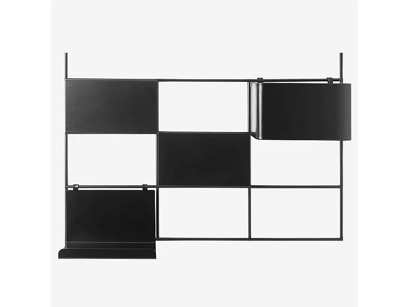 Habitat - Tableau magnétique en métal - Noir - Acacia