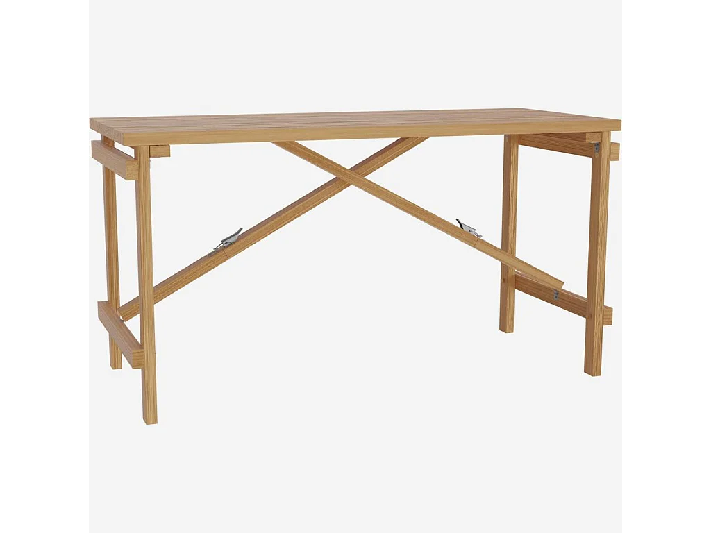 Habitat - Table pliante en chêne massif - Tapissier