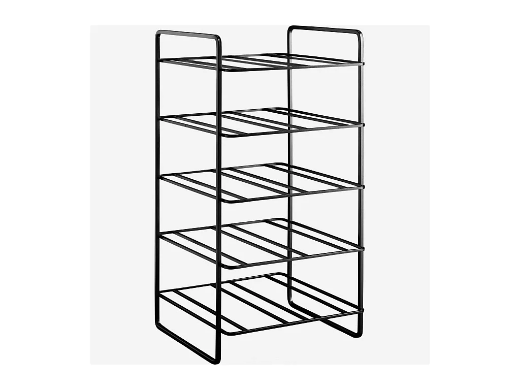 Habitat - Range-bouteilles en métal - 10 bouteilles - Mikado