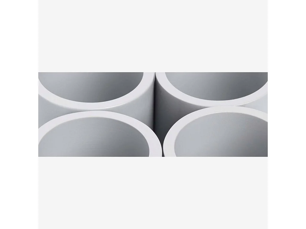 Habitat - Lot de 4 ronds de serviette - Gris - Lau