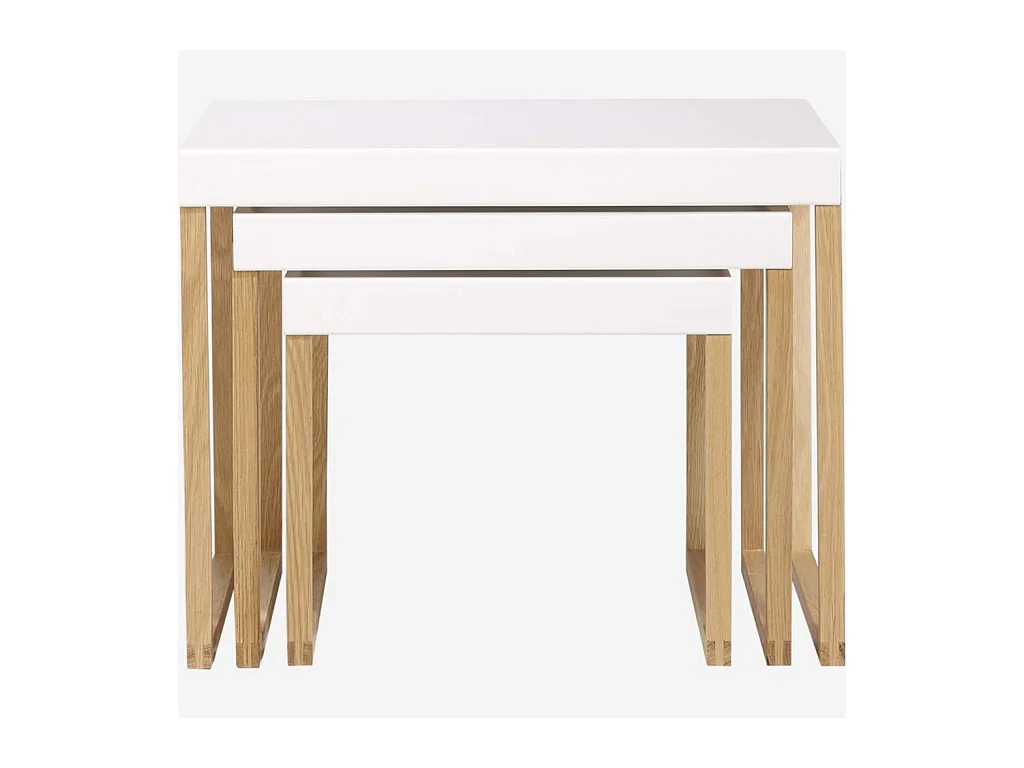 Habitat - Tables gigognes en acier laqué - Blanc - Design by Elling Ekornes & Trine Haddal - Kilo