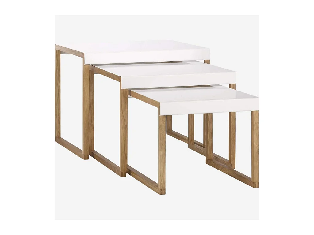 Habitat - Tables gigognes en acier laqué - Blanc - Design by Elling Ekornes & Trine Haddal - Kilo