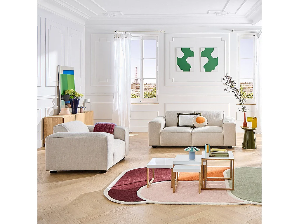 Habitat - Tables gigognes en acier laqué - Blanc - Design by Elling Ekornes & Trine Haddal - Kilo