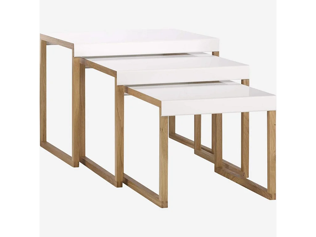 Habitat - Tables gigognes en acier laqué - Blanc - Design by Elling Ekornes & Trine Haddal - Kilo
