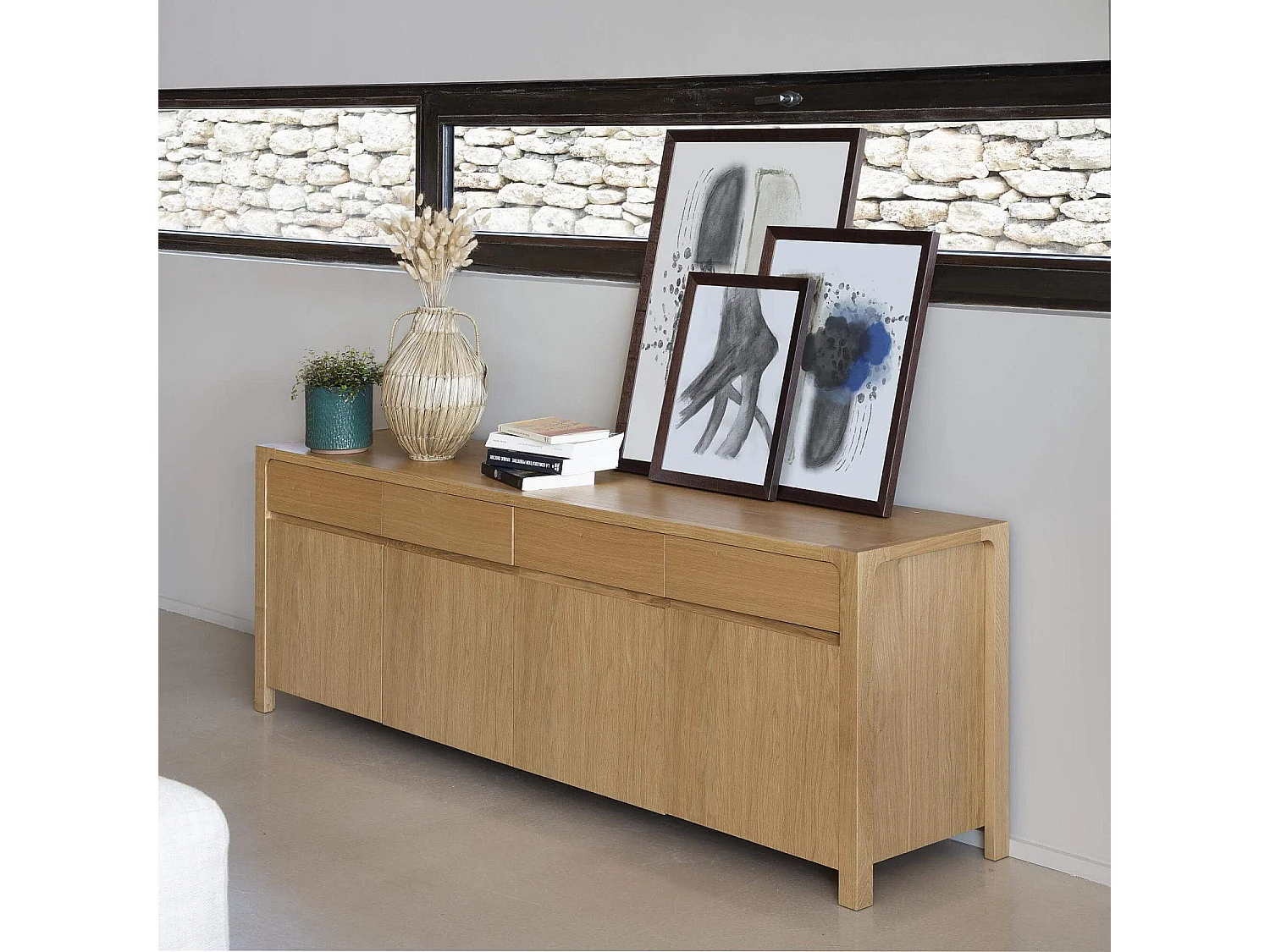 Habitat - Cadre mural en bois - 50 x 70 cm - Wengué (Lot de 2) - Rona