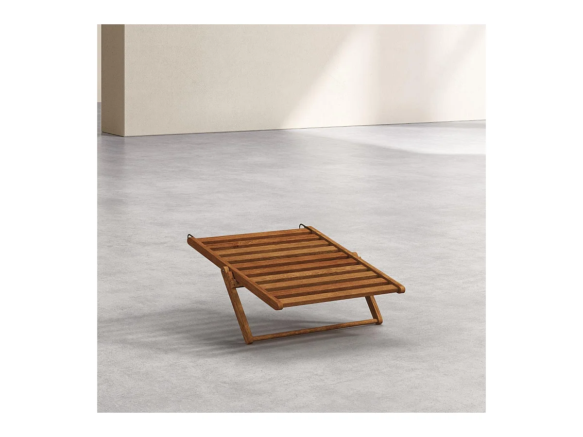 Habitat - Structure de repose-pieds en chêne pour chilienne - Naturel - Maui