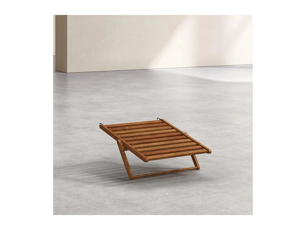 Habitat - Structure de repose-pieds en chêne pour chilienne - Naturel - Maui