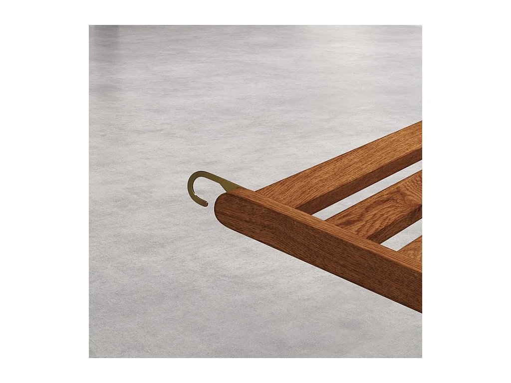 Habitat - Structure de repose-pieds en chêne pour chilienne - Naturel - Maui