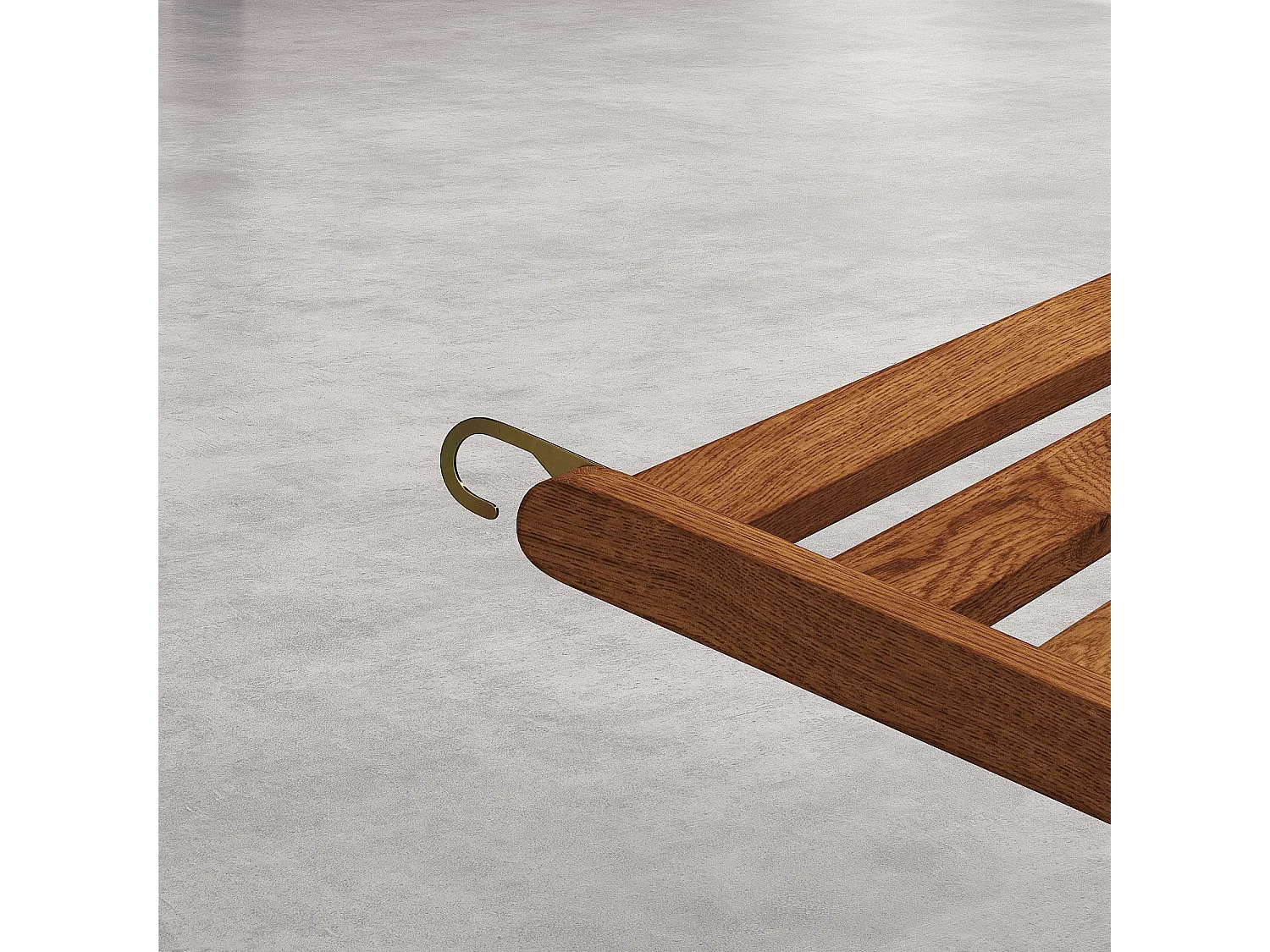 Structure de repose-pieds en chêne pour chilienne - Naturel