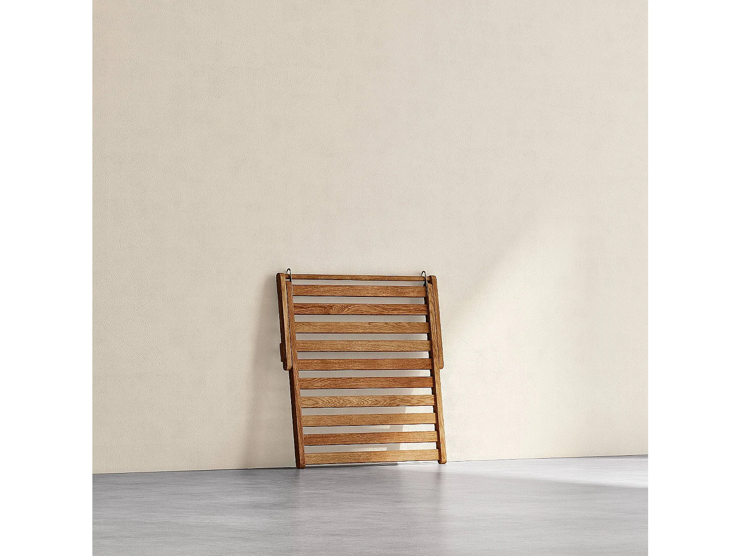 Structure de repose-pieds en chêne pour chilienne - Naturel