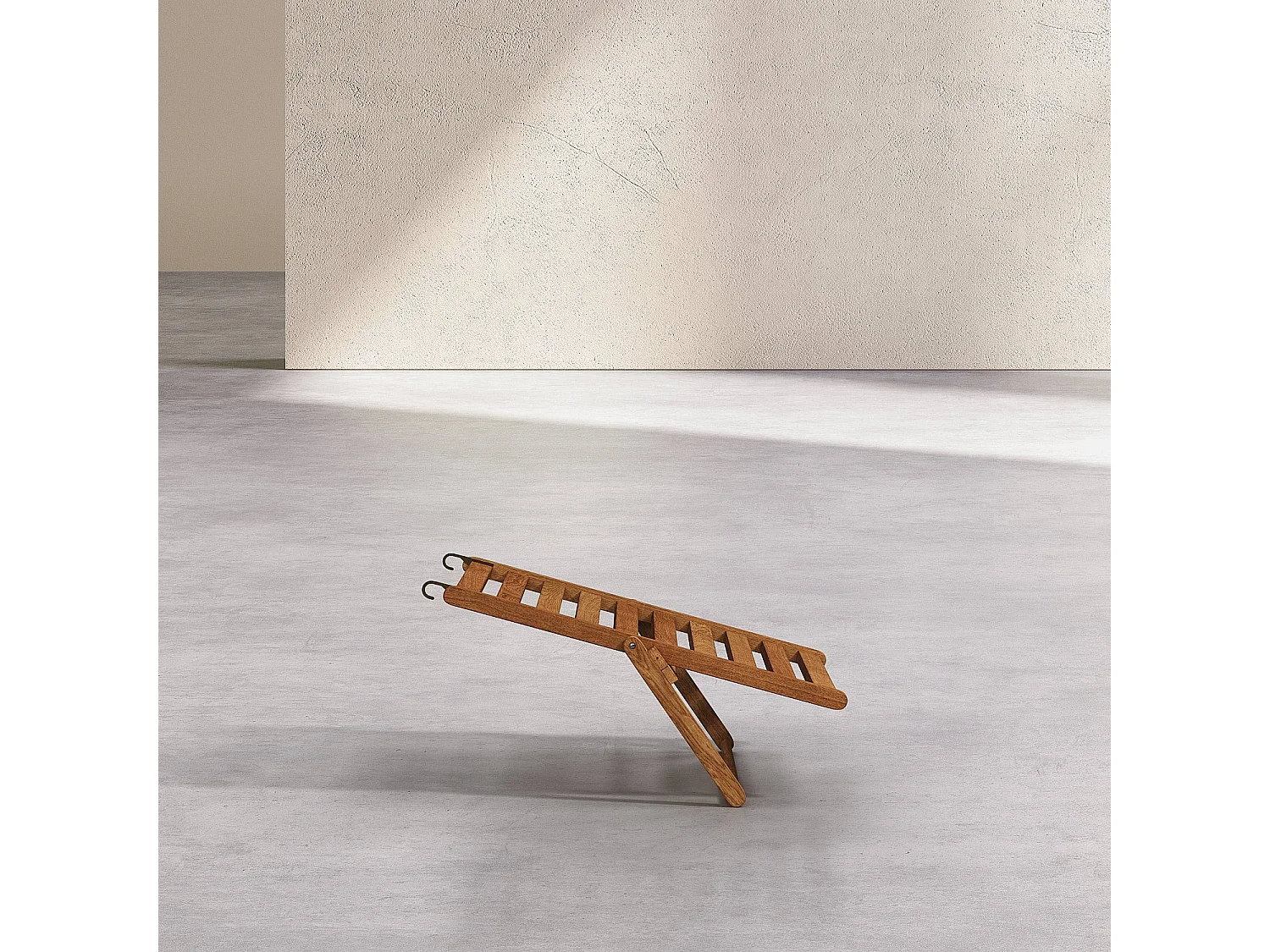 Structure de repose-pieds en chêne pour chilienne - Naturel