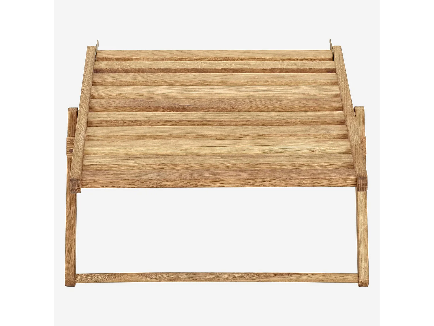 Structure de repose-pieds en chêne pour chilienne - Naturel