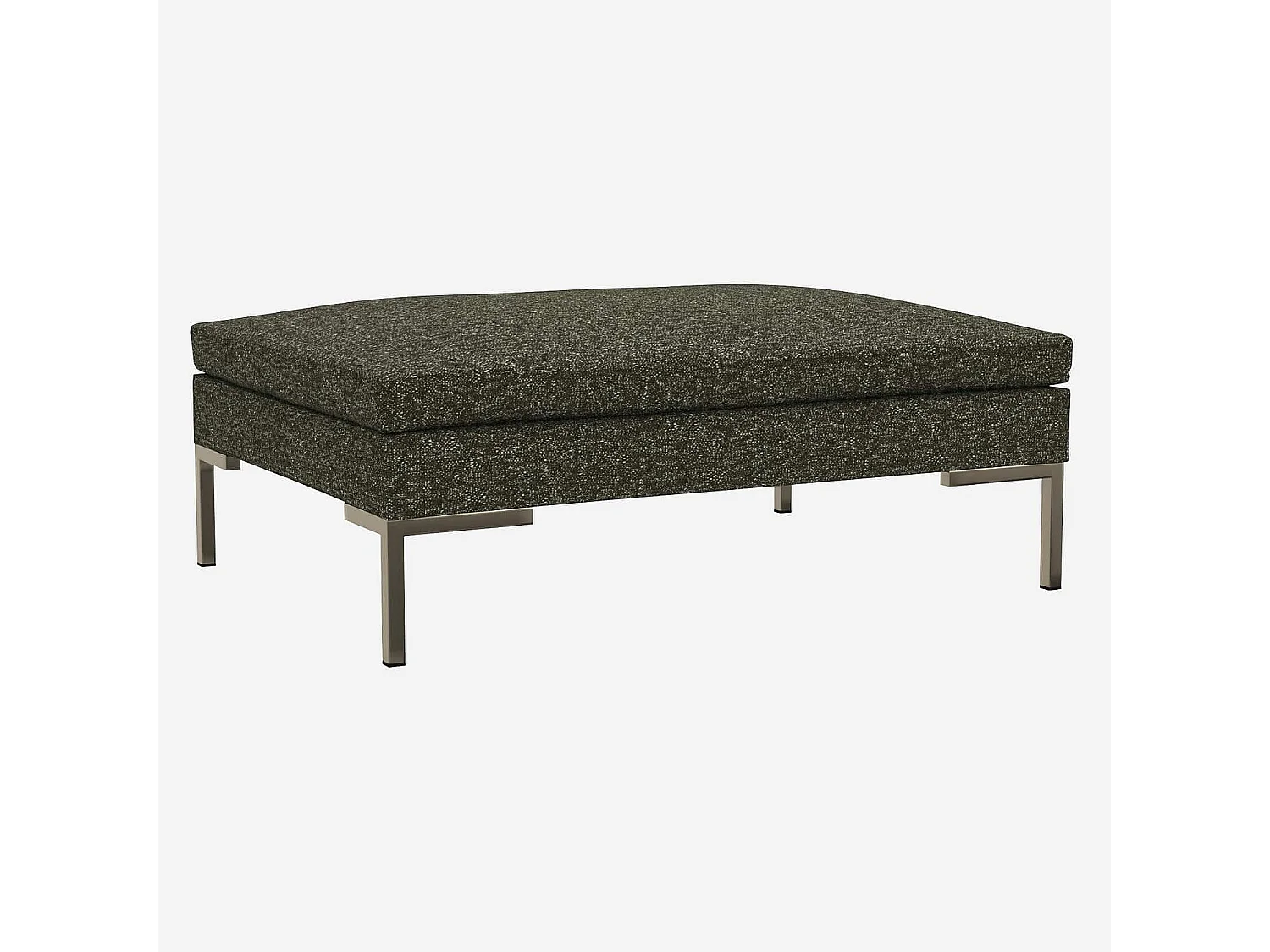 Habitat - Repose-pieds en tissu Lucca - Vert mousse - Montino