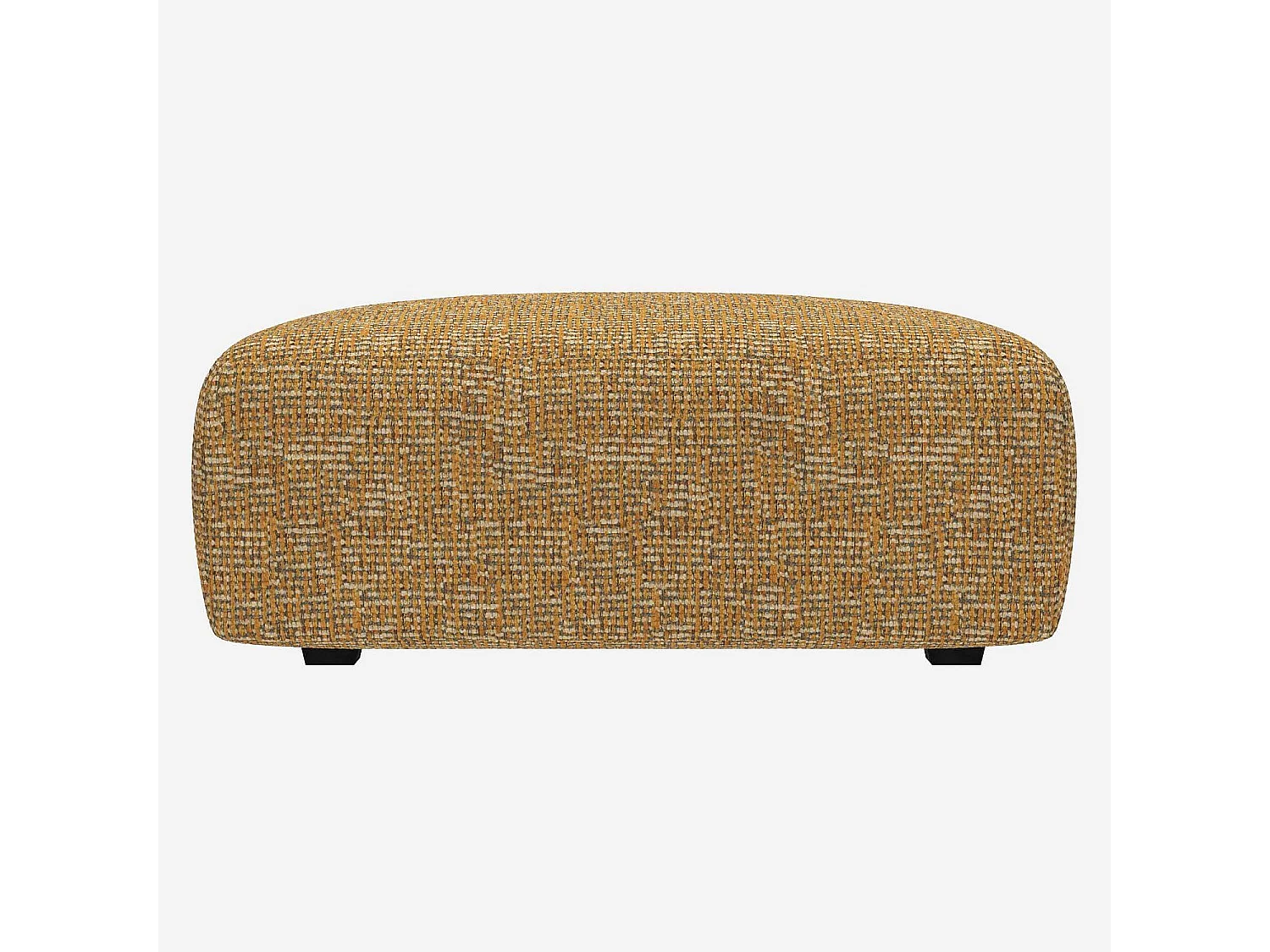 Habitat - Repose-pieds en tissu Alba - Jaune soleil - Posada