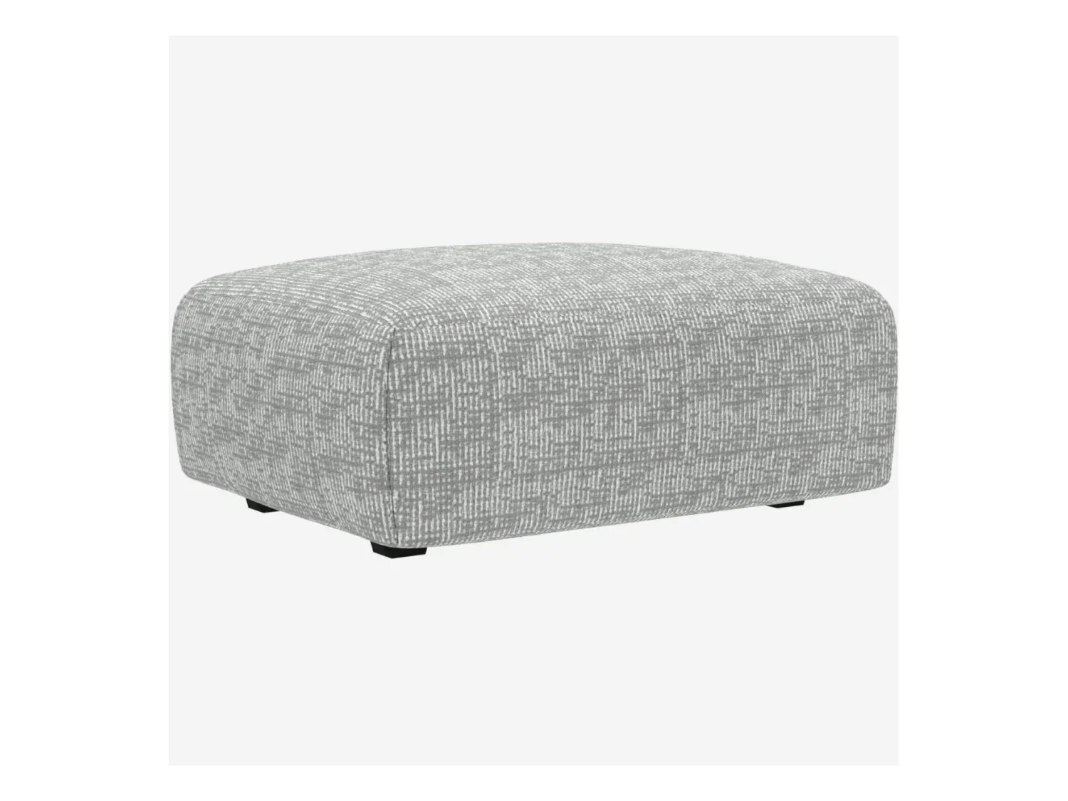 Habitat - Repose-pieds en tissu Alba - Gris brume - Posada