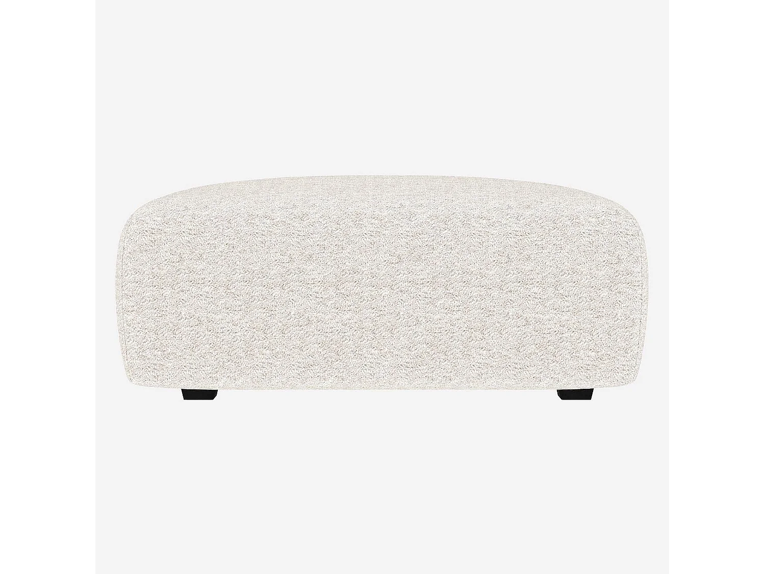 Habitat - Repose-pieds en tissu Bormio - Blanc albâtre - Posada