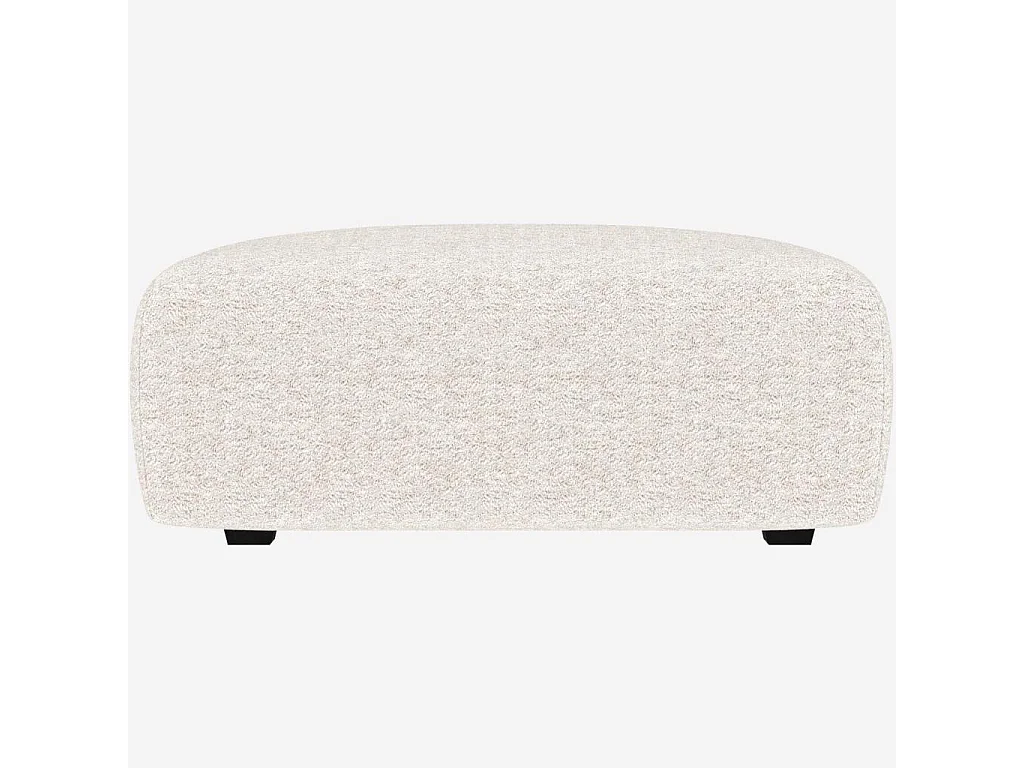 Habitat - Repose-pieds en tissu Bormio - Blanc albâtre - Posada