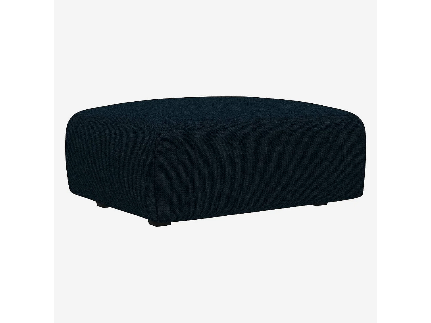 Habitat - Repose-pieds en tissu Melina - Bleu encre - Posada