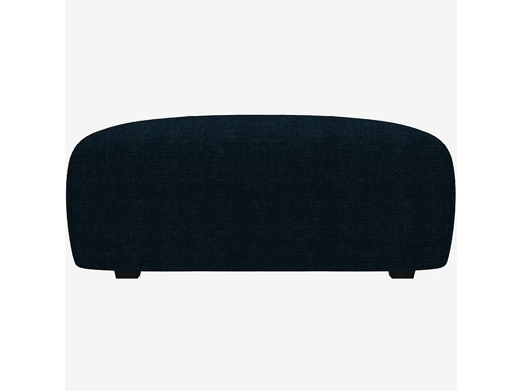 Habitat - Repose-pieds en tissu Melina - Bleu encre - Posada