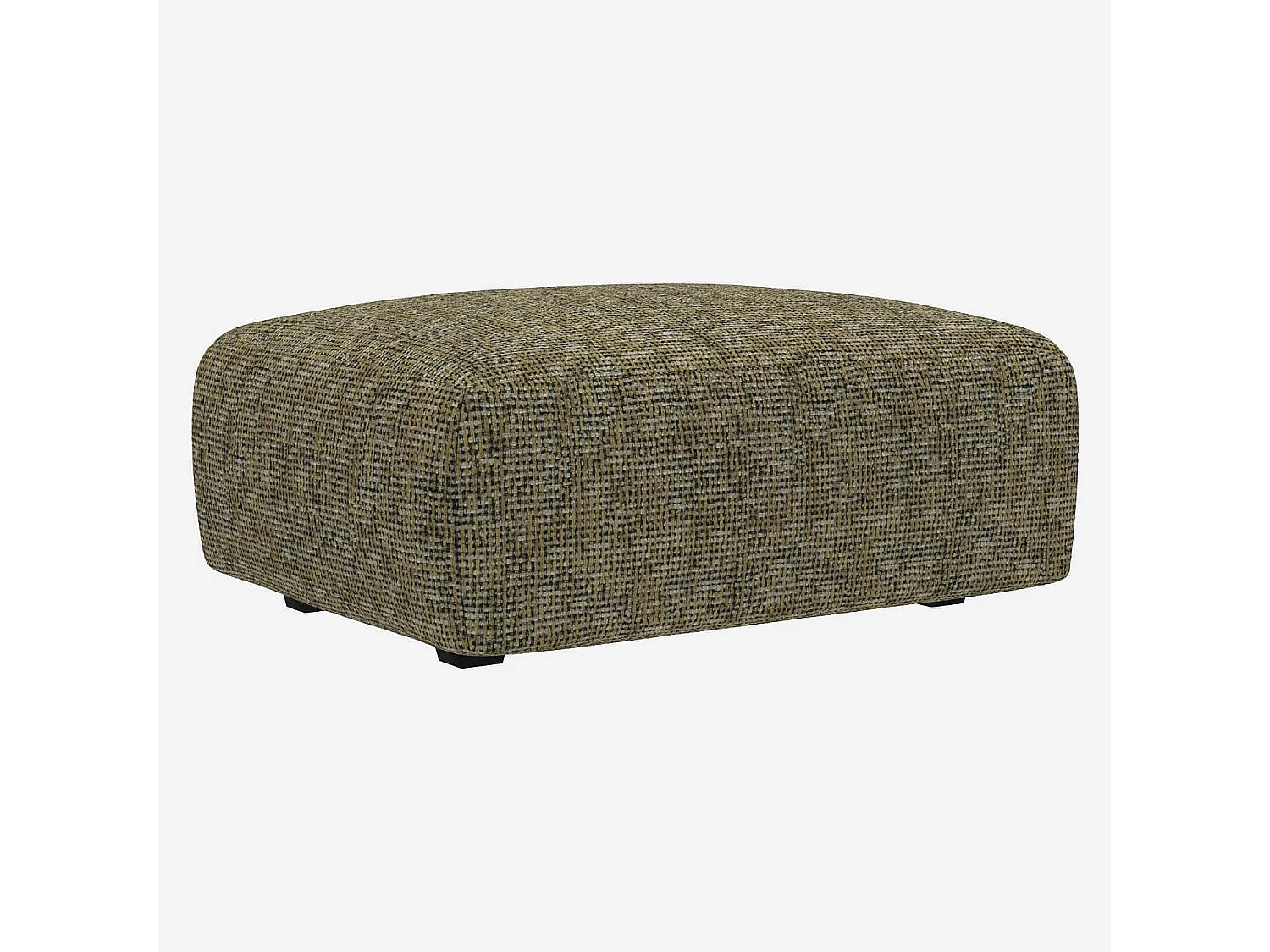 Habitat - Repose-pieds en tissu Alba - Vert orage - Posada