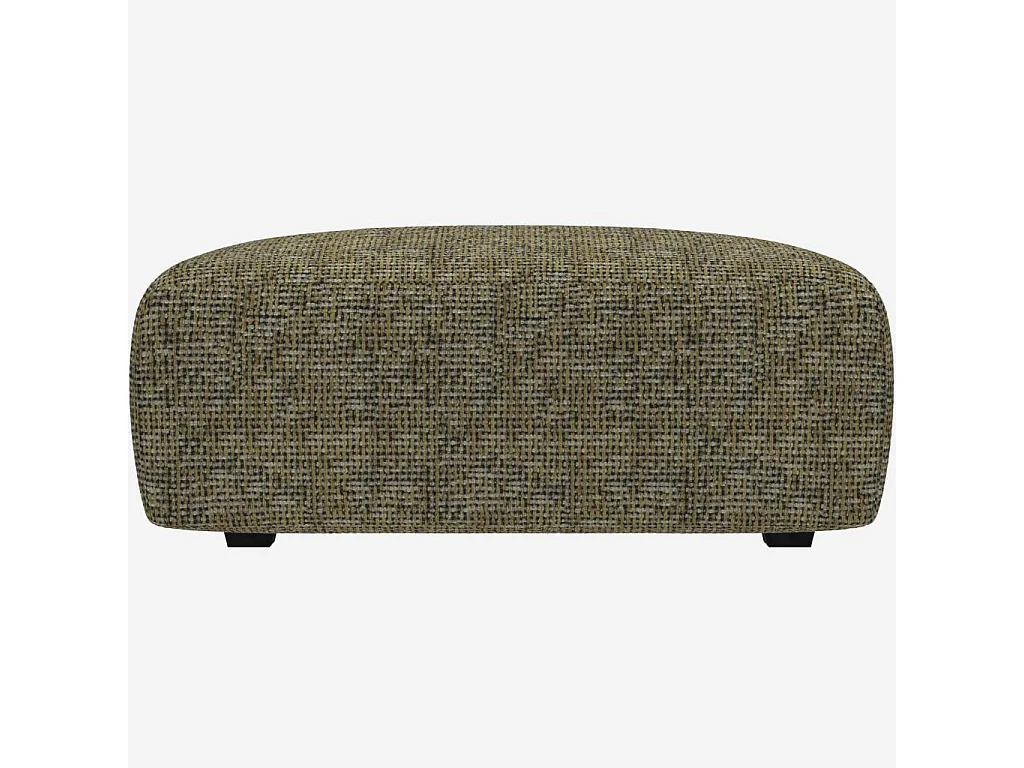 Habitat - Repose-pieds en tissu Alba - Vert orage - Posada