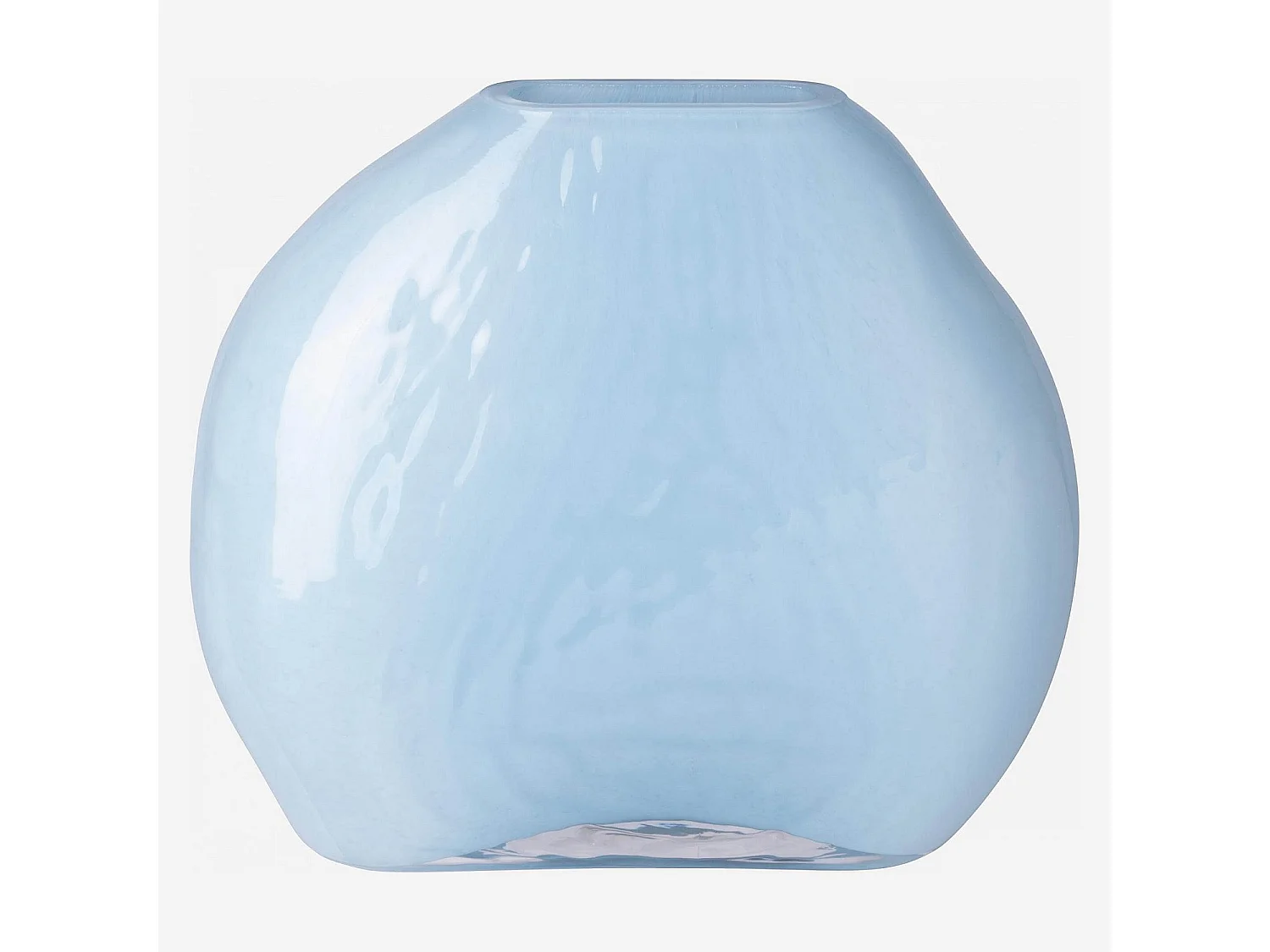 Habitat - Vase en verre soufflé - 23 cm - Bleu - Aqua