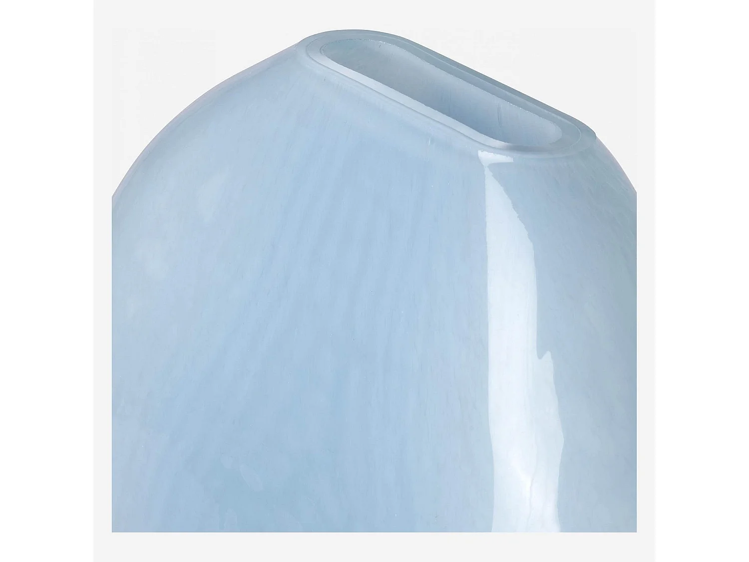 Habitat - Vase en verre soufflé - 23 cm - Bleu - Aqua