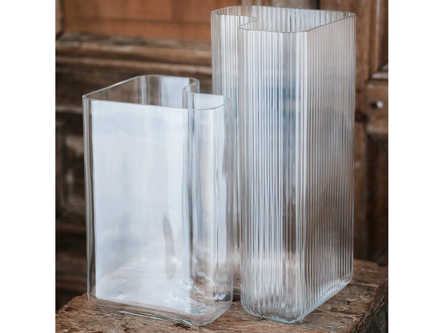 Habitat - Vase en verre - 30 cm - Transparent - Nelson