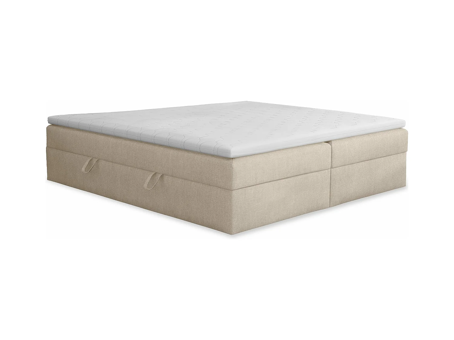 LIT BOXSPRING avec coffre de lit et surmatelas 180x200 cm, soro 21 – beige.