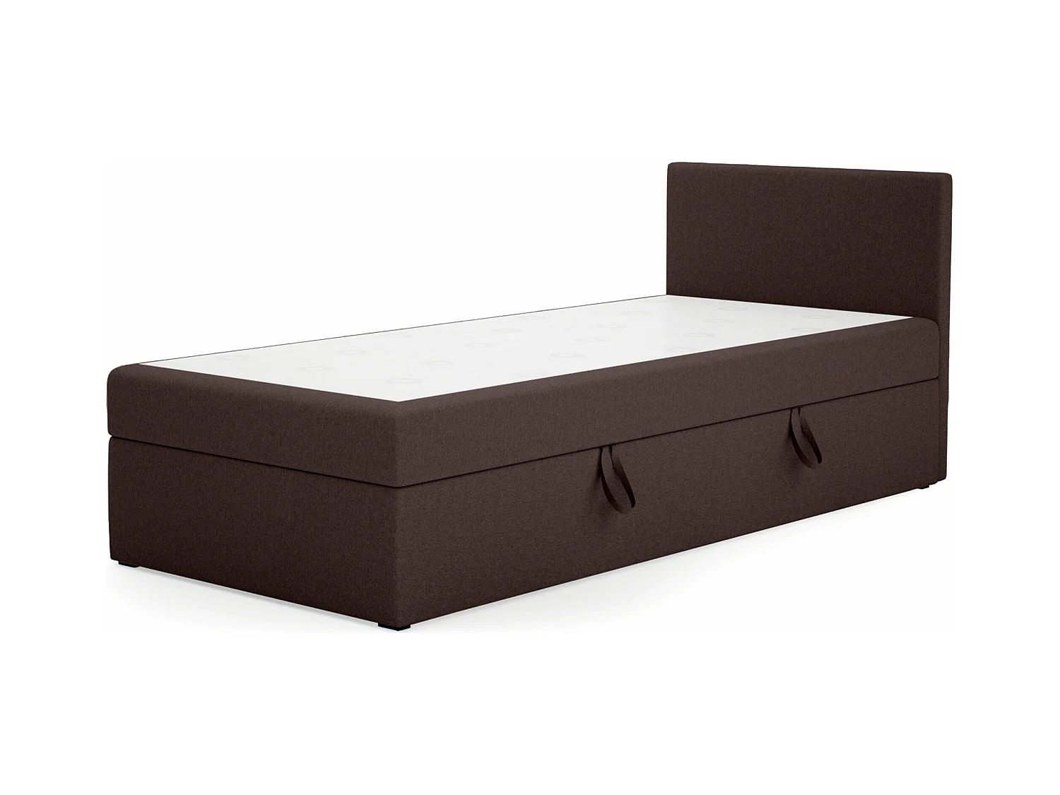 EINZELBETT Seite Rechts Torria Mini Basic 80x200 cm, Dunkelbraun