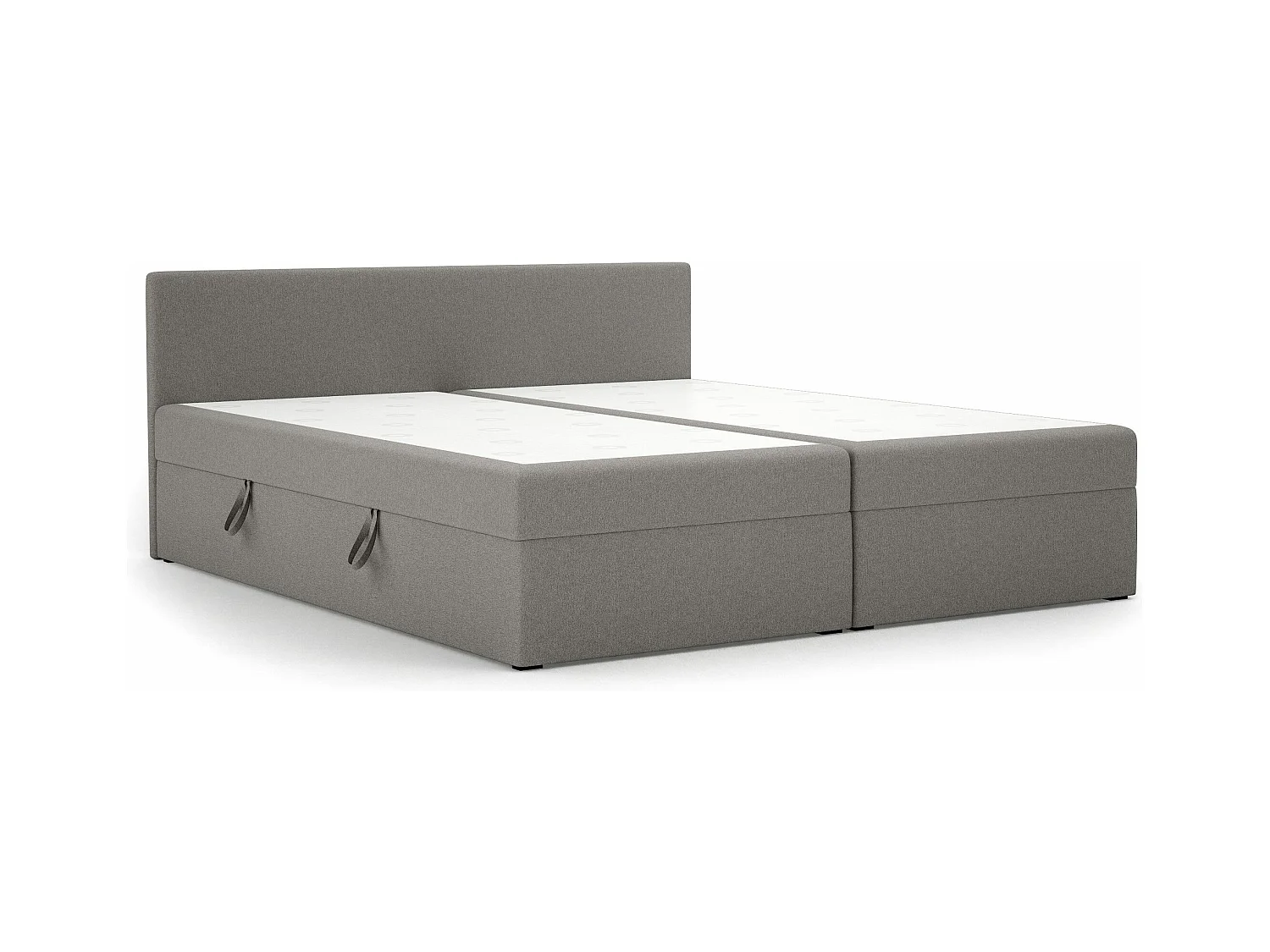 BOXBETT mit Kopfteil Menorca Basic 140x200 cm, Grau