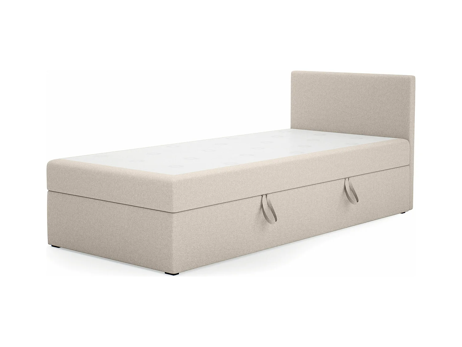 LIT SIMPLE avec côté droit torria mini basic 90x200 cm, beige
