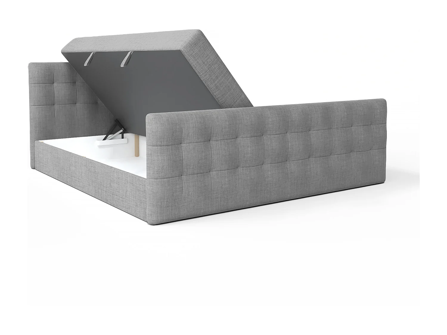 BOXBETT mit Bettkasten Loures Lux 160x200 cm, Graphit