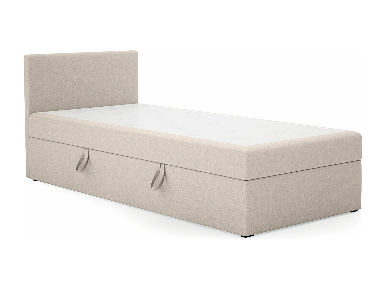 EINZELBETT Seite Links Torria Mini Basic 90x200 cm, Beige
