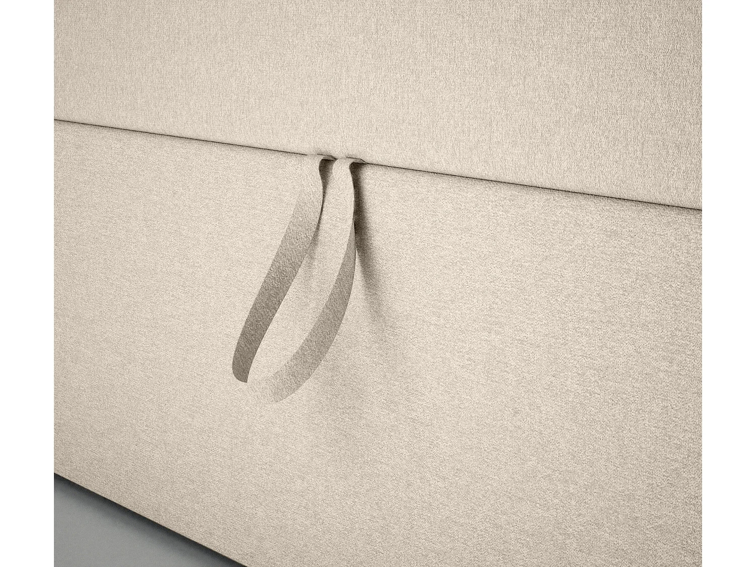 EINZELBETT Seite Links Torria Mini Basic 90x200 cm, Beige