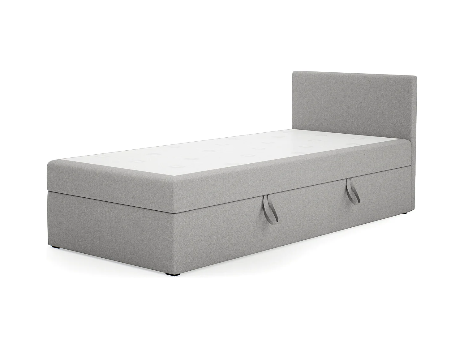 EINZELBETT Seite Rechts Torria Mini Basic 90x200 cm, Hellgrau