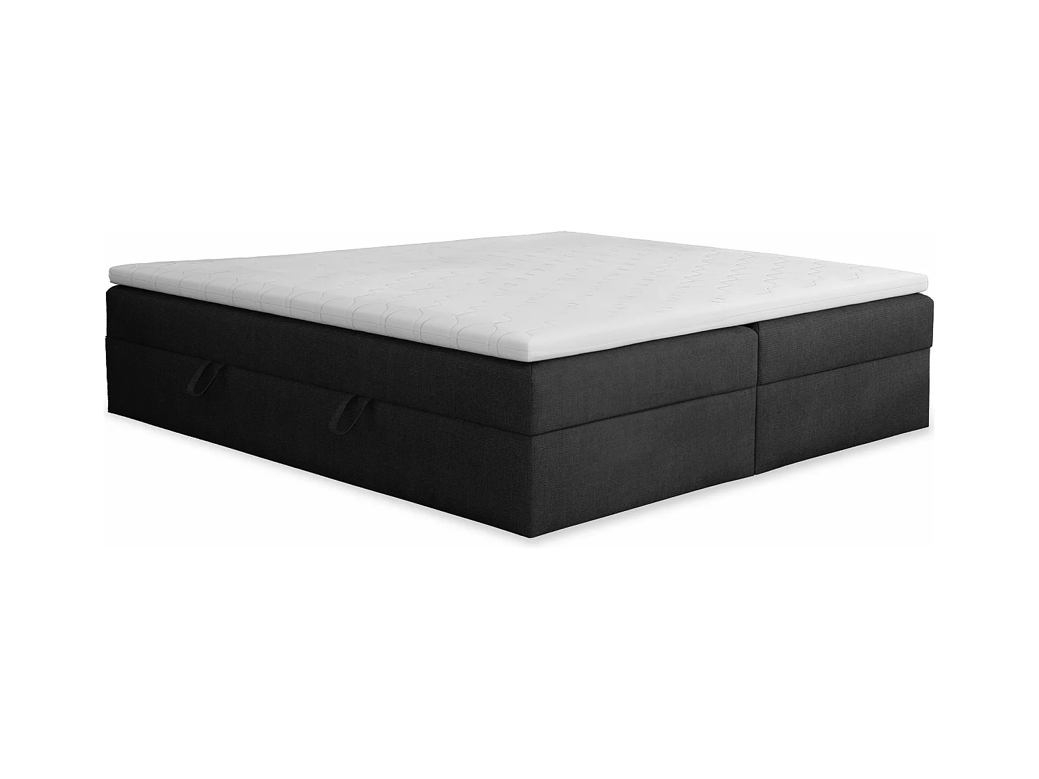 LIT BOXSPRING avec coffre de lit et surmatelas 160x200 cm, soro 100 – graphite.