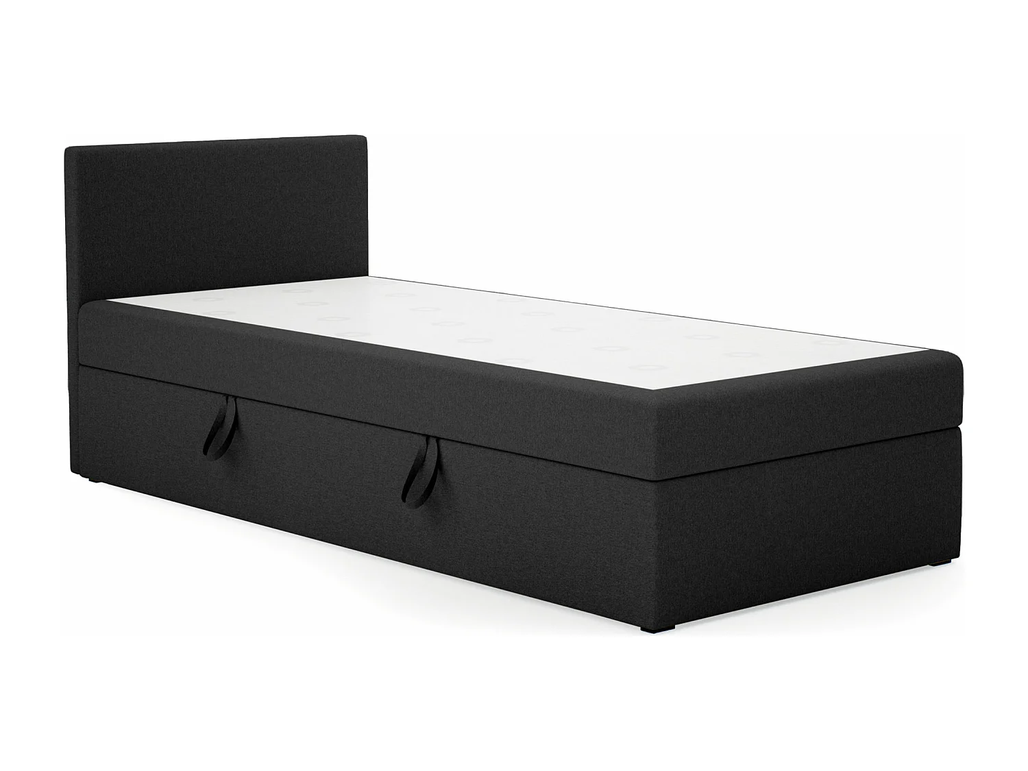 LIT SIMPLE avec côté gauche torria mini basic 80x200 cm, noir