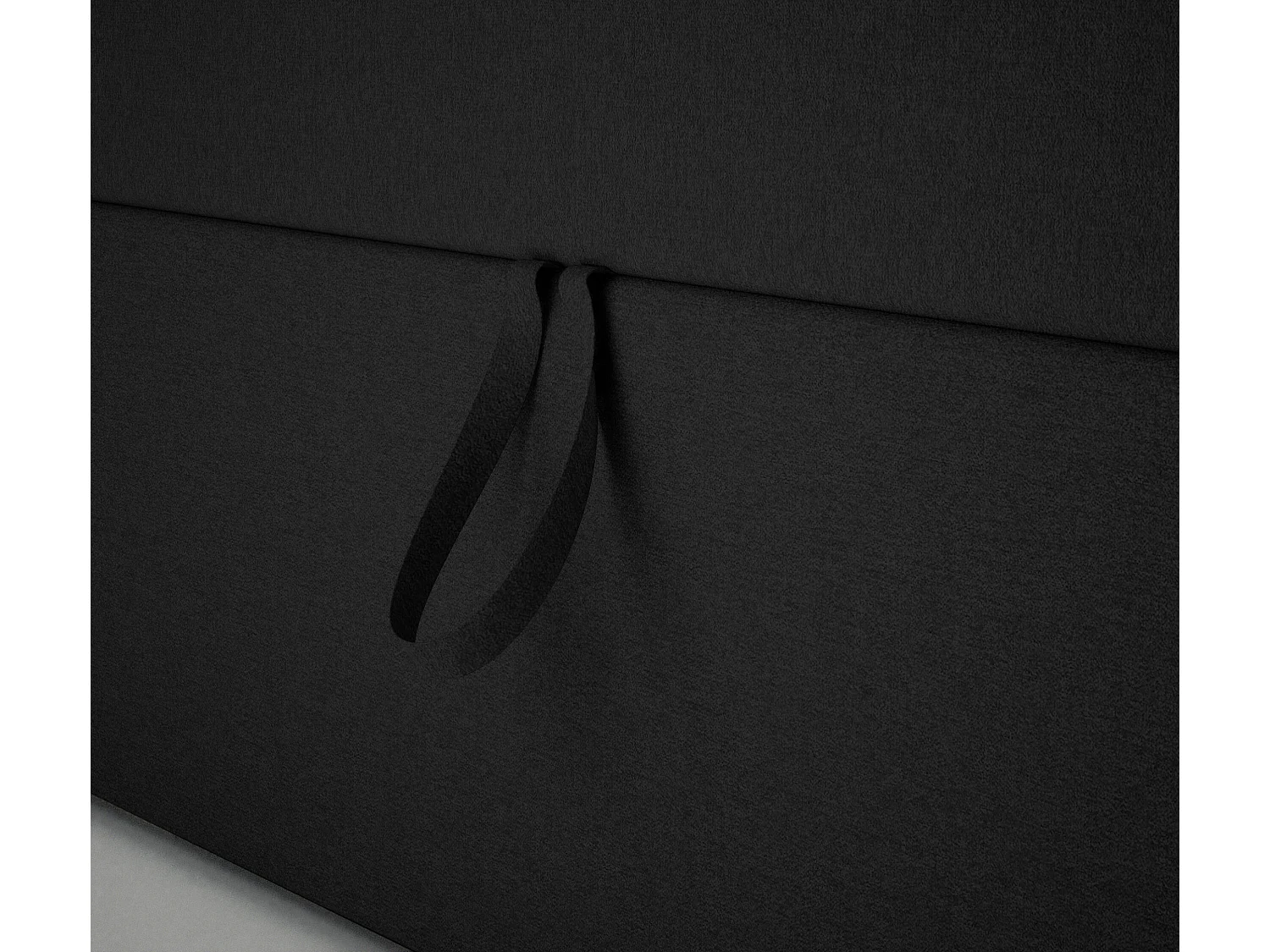LIT SIMPLE avec côté gauche torria mini basic 80x200 cm, noir