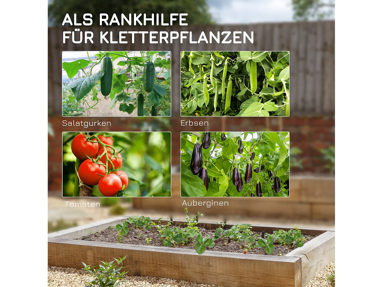 Support pour plantes grimpantes en forme de a en métal, d180cm×h180cm,vert