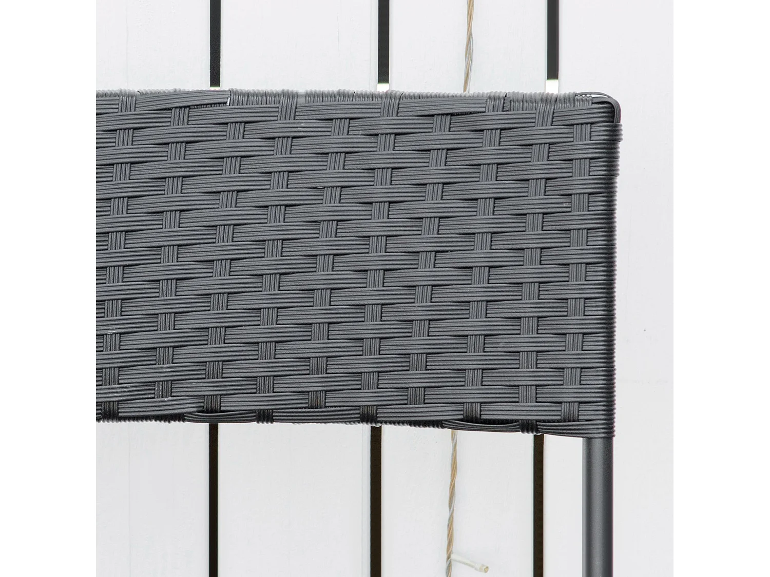 Ensemble de chaises de salle à manger d'extérieur en rotin, d60cm×h72cm, marron