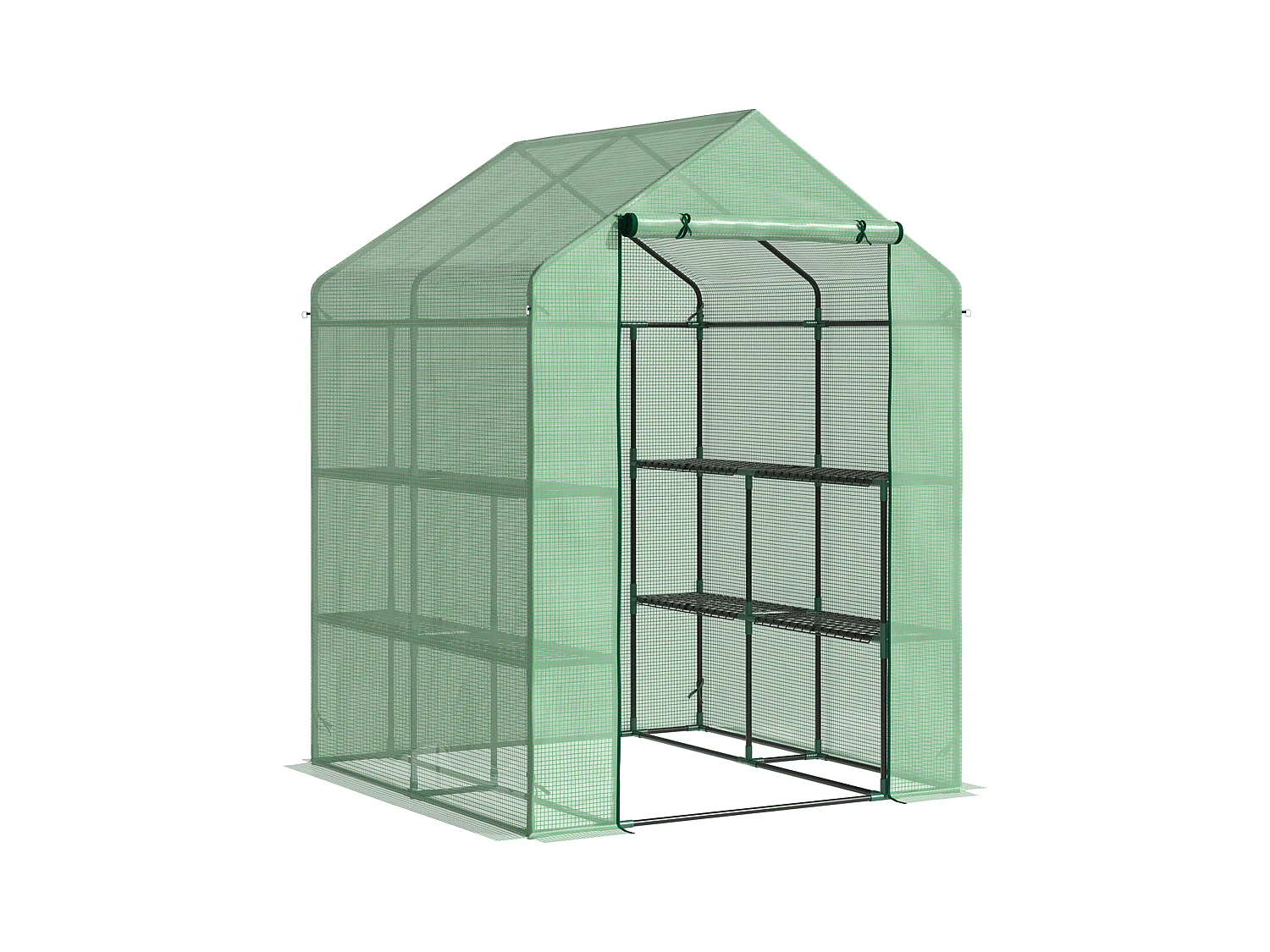 Le hangar à fleurs est en acier,d300cm×h100cm,vert