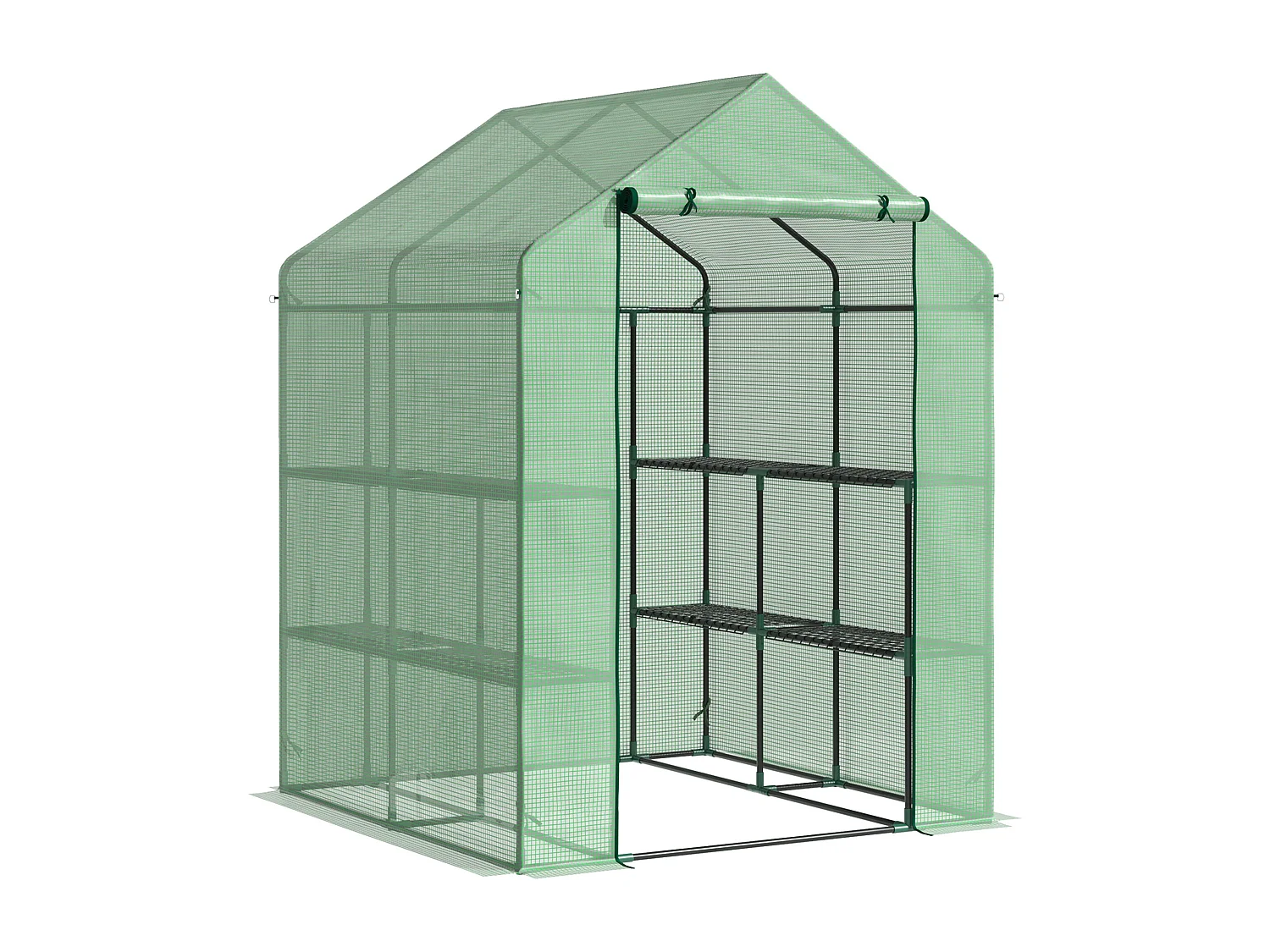 Le hangar à fleurs est en acier,d300cm×h100cm,vert