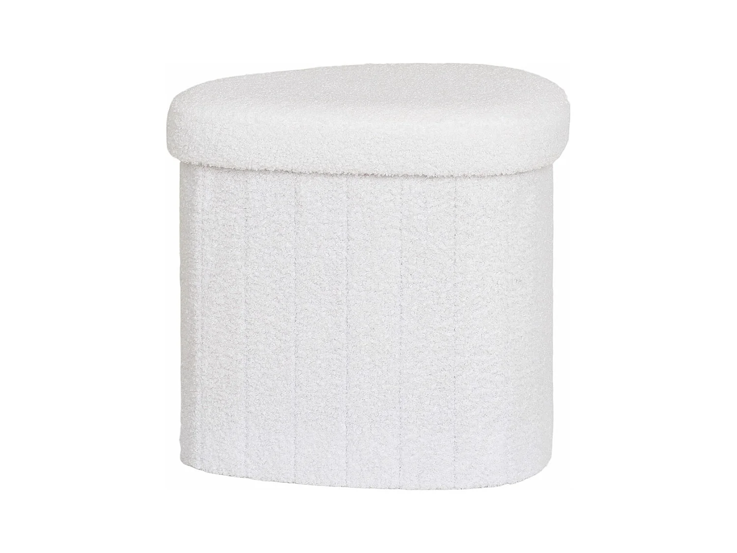 Medford Pouf Teddy, weiß weiß.