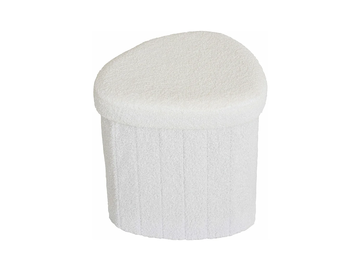 Medford Pouf Teddy, weiß weiß.