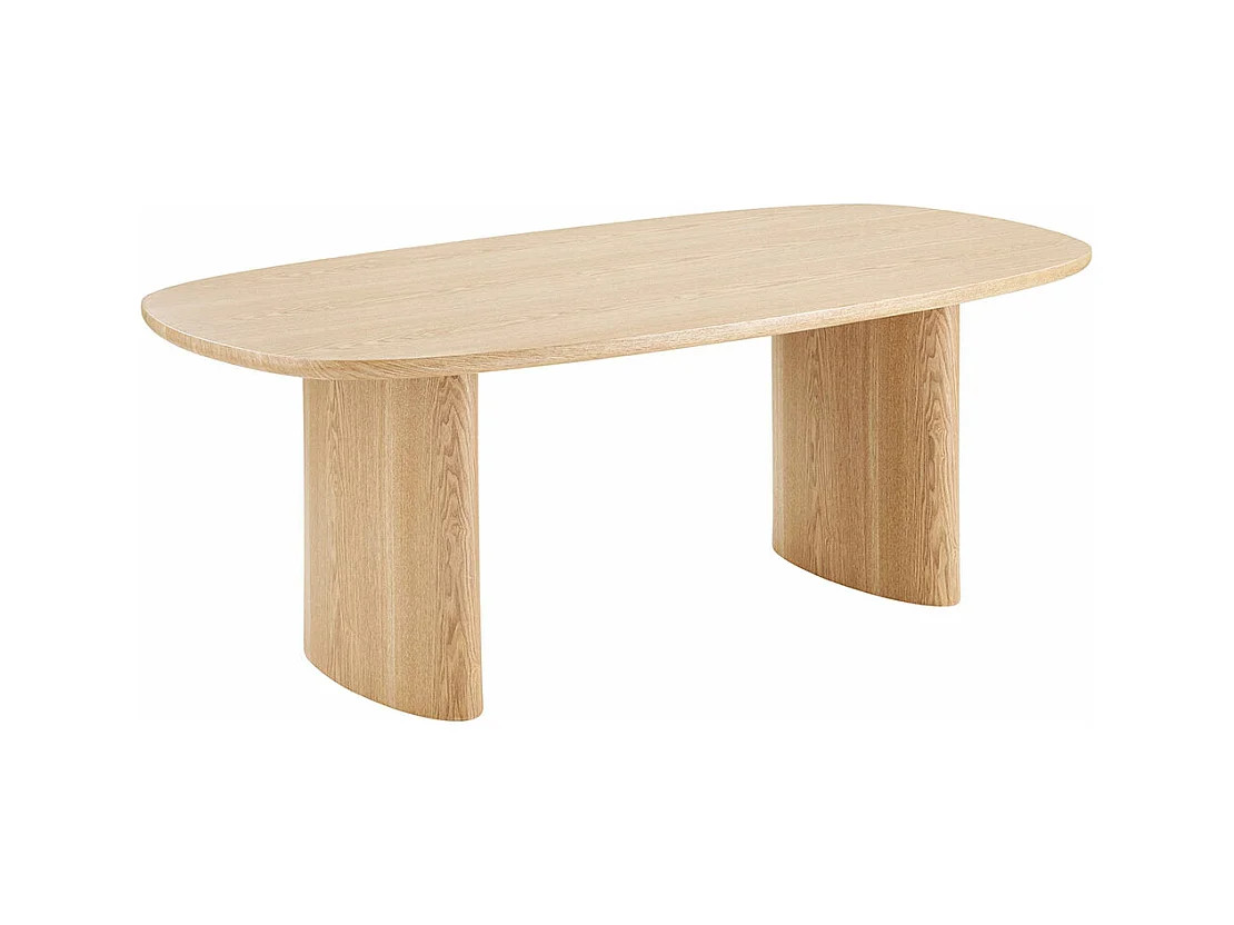 Serra table à manger placage frêne.