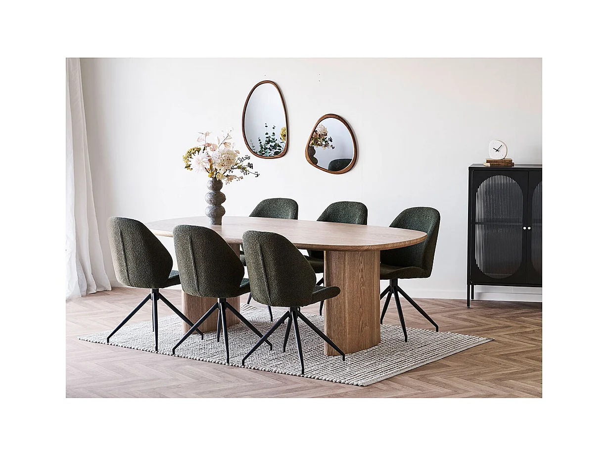 Serra table à manger placage frêne.