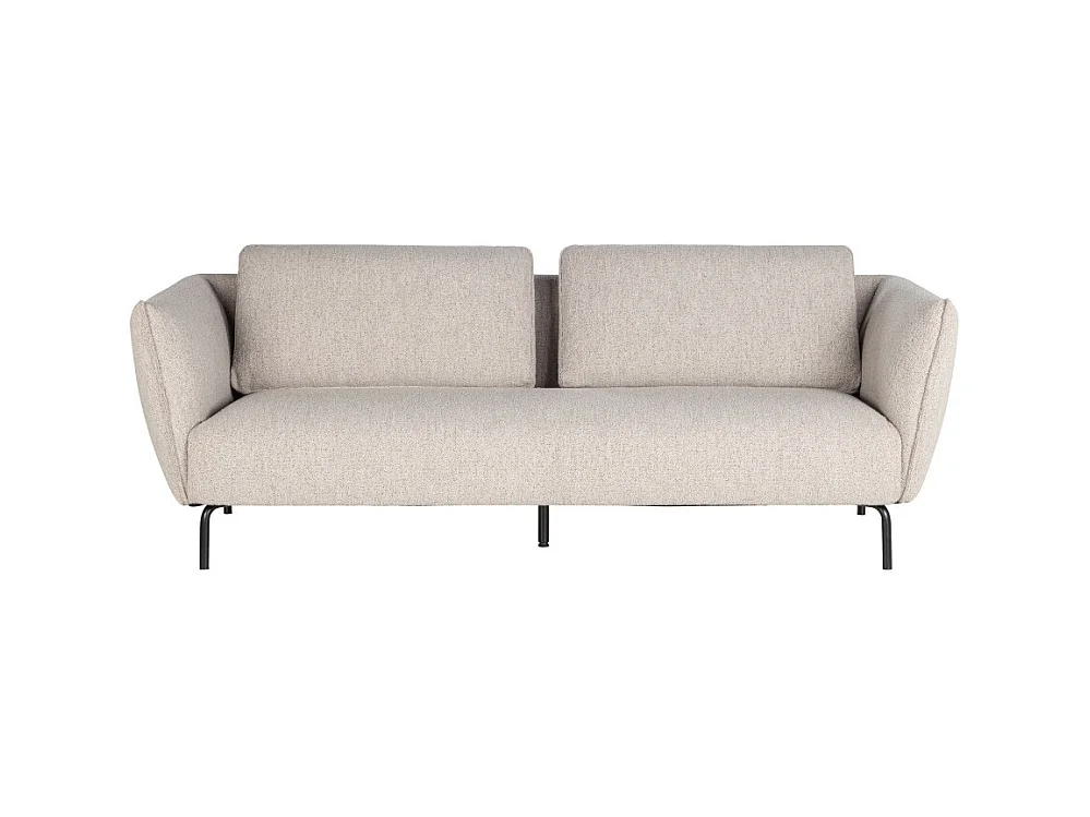 Melrose - Canapé 3 places en tissu bouclette - Beige